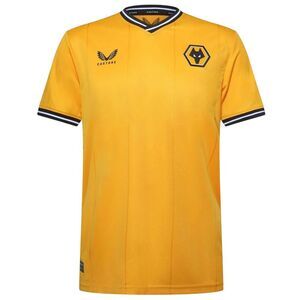 Castore Mens Wolverhampton Wanderers FC Football Shirt / Old Gold